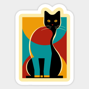 Bauhaus cat 2 Sticker